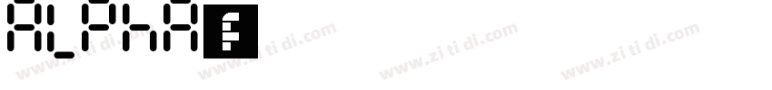 ALPHA字体字体转换
