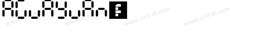 Aguayuan字体字体转换