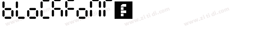 BLOCKFONT字体字体转换
