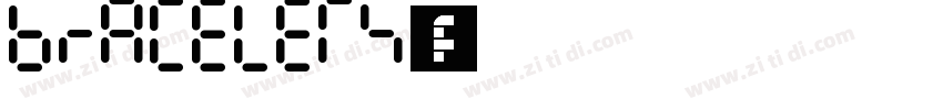 BRACELETS字体字体转换