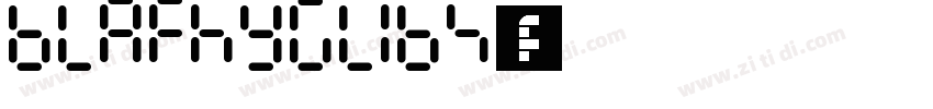 BlafhyGlibs字体字体转换