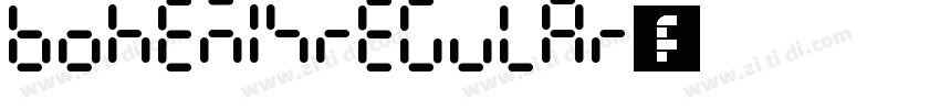 BohemisRegular字体下载字体转换