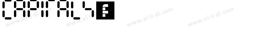 Capitals字体字体转换