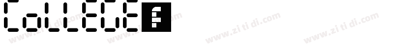 College字体字体转换