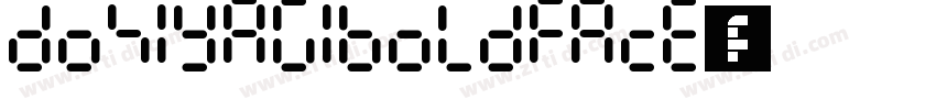 DOSIyagiBoldface字体下载字体转换