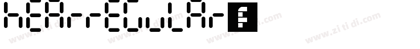HearRegular字体字体转换