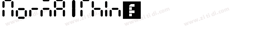 Norma1Thin字体字体转换