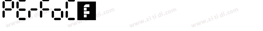 PerfoC字体字体转换