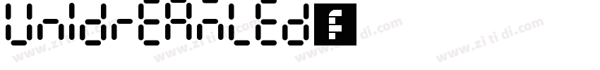 UnidreamLED液晶电子表字体字体转换
