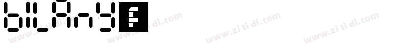 bilany字体字体转换