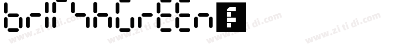 britshgreen字体字体转换