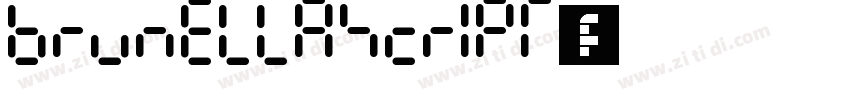 brunellascript字体字体转换
