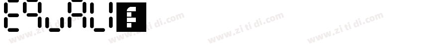 equali字体字体转换