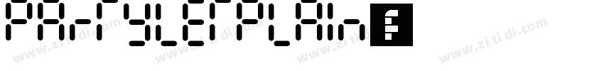 partyletplain字体下载字体转换
