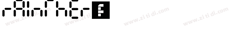 rainther字体字体转换