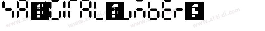 sa-digital-number字体字体转换