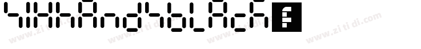 sixhandsblack字体字体转换