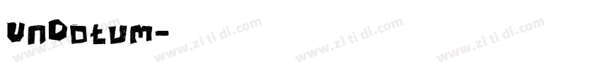 UnDotum字体转换