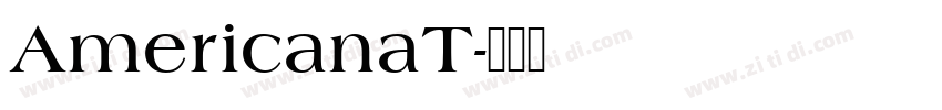 AmericanaT字体转换