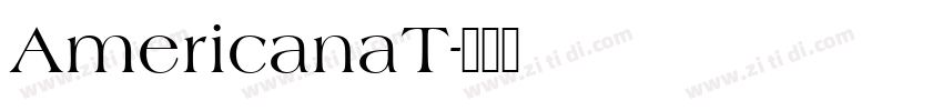 AmericanaT字体转换