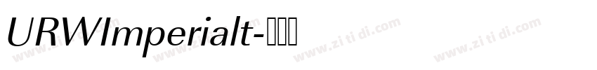 URWImperialt字体转换