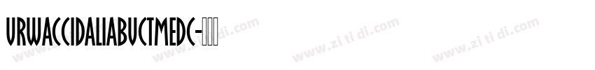 URWAccidaliaBucTMedC字体转换