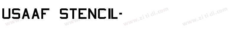 USAAF_Stencil字体转换