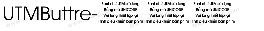UTMButtre字体转换