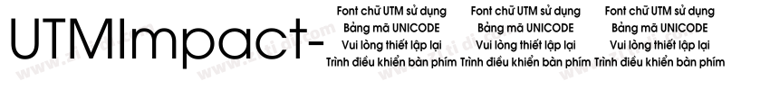 UTMImpact字体转换