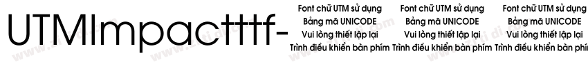 UTMImpactttf字体转换
