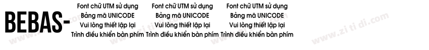 bebas字体转换