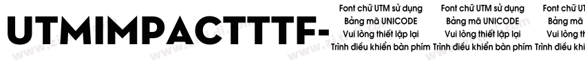 UTMImpactttf字体转换