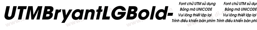 UTMBryantLGBold字体转换