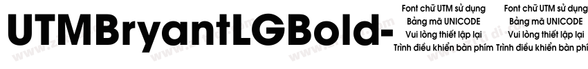 UTMBryantLGBold字体转换