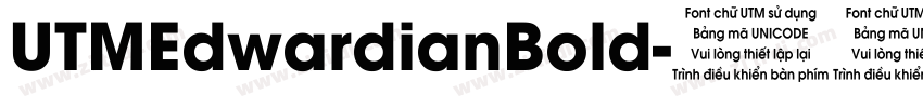 UTMEdwardianBold字体转换