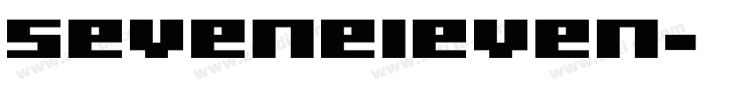 seveneleven字体转换