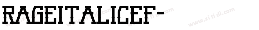 RageItalicEF字体转换
