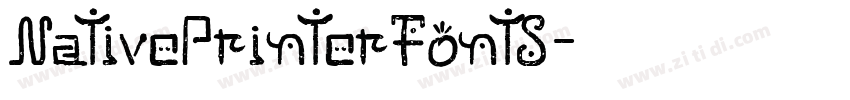 NativePrinterFontS字体转换