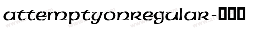 attemptyonregular字体转换
