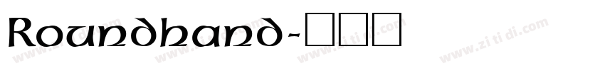 Roundhand字体转换
