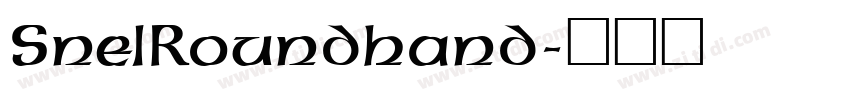 SnelRoundhand字体转换