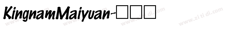 KingnamMaiyuan字体转换