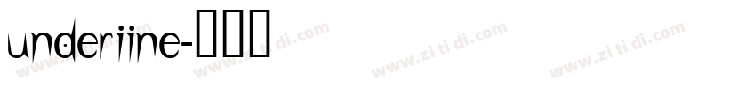 UnderIine字体转换