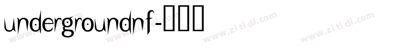 UndergroundNF字体转换