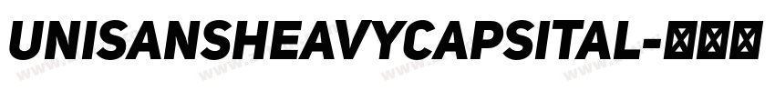 UniSansHeavyCapsItal字体转换