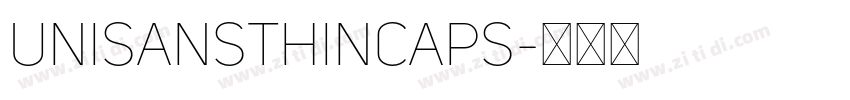 UniSansThinCAPS字体转换