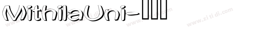 MithilaUni字体转换