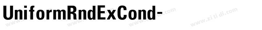 UniformRndExCond字体转换