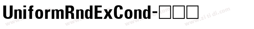 UniformRndExCond字体转换