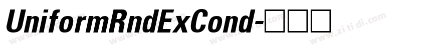 UniformRndExCond字体转换